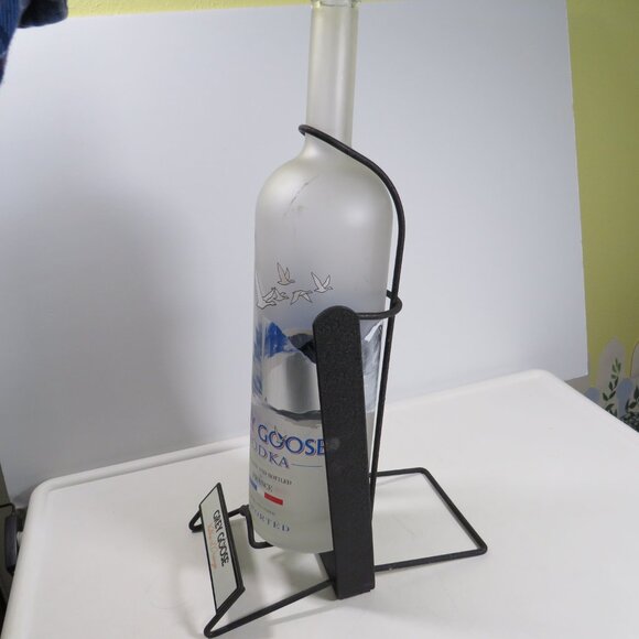 Grey Goose Vodka 1.75 Liter Bottle + Rare Display Stand Dispenser - Picture 2 of 15